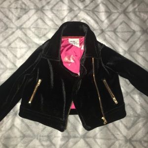 Black Velvet Toddler Jacket